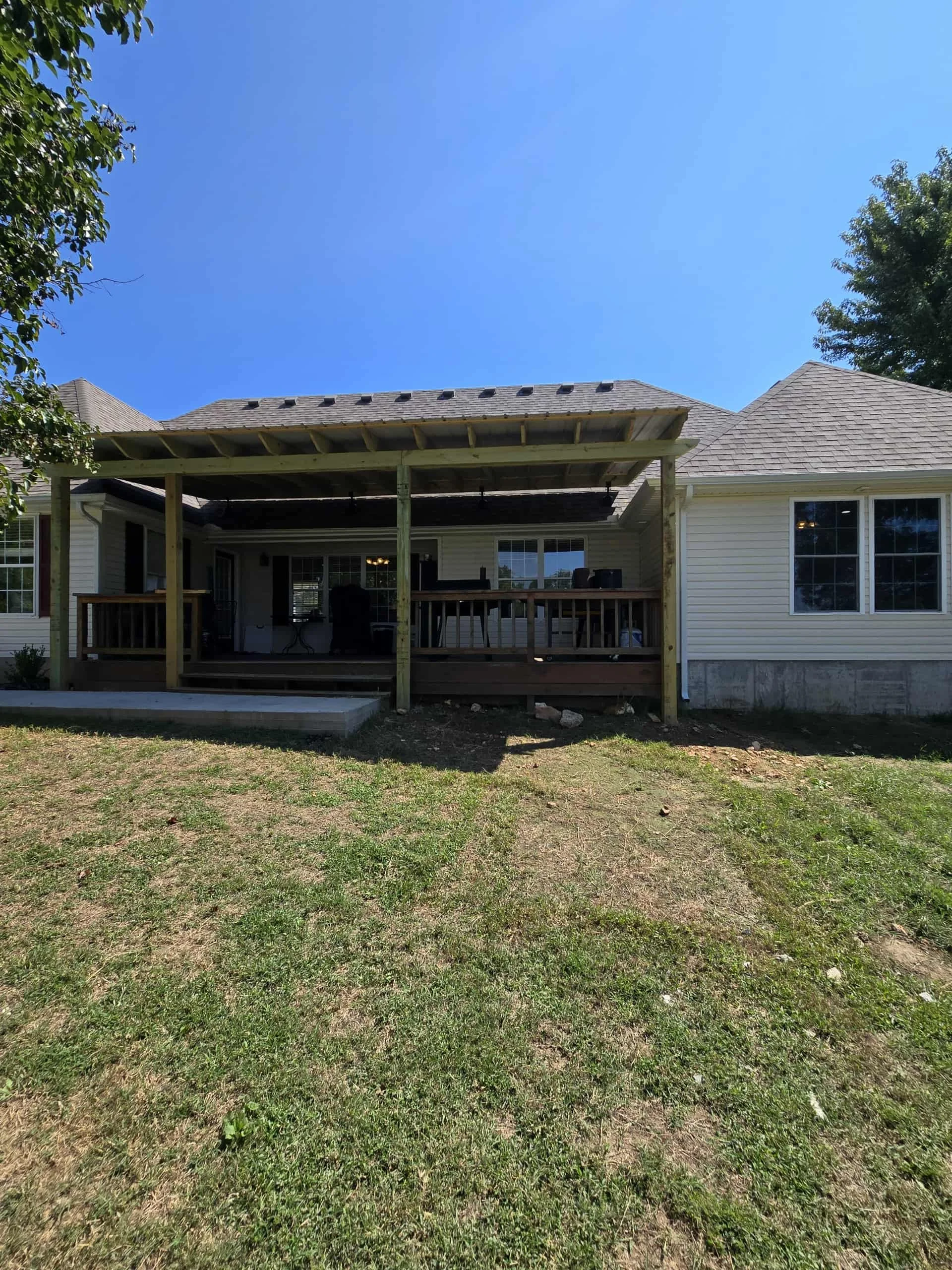 Detached Garage, Porch Cover, and Interior Remodel: Raising the Bar in Seneca, MO